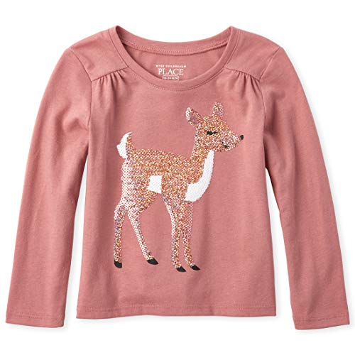 The Children’s Place Baby Girls Graphic Sequin Loose Fitting Long ...