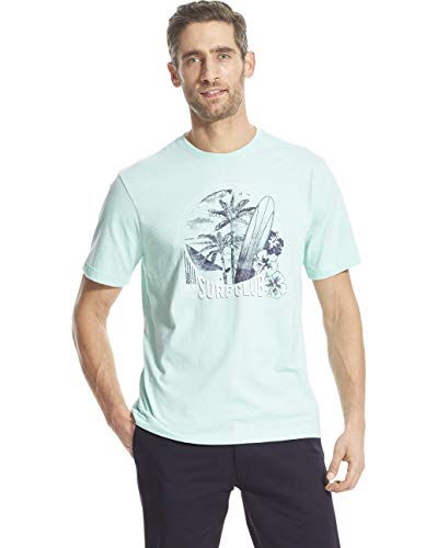 IZOD Men’s Short Sleeve Graphic T-Shirt, Yucca, Large | Crotona Ridge
