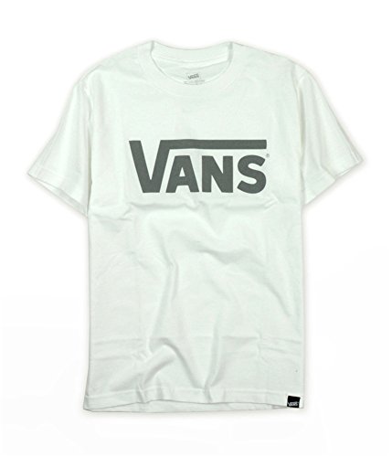 Vans Mens Classic Logo Graphic T-Shirt Whitecharcoal Xl | Crotona Ridge